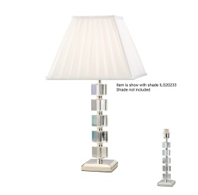 IL11021  Alina Crystal 39.5cm 1 Light Table Lamp Without Shade